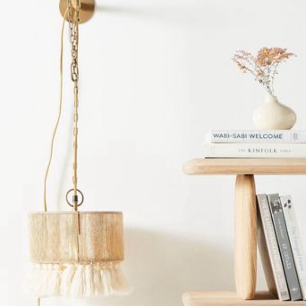 Anthropologie Rara Jute Sconce Set